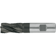 Roughing/finishing cutter HSS-E PM DIN844NF 6mm Z=4 short, TiAlN