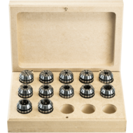 Collet set, radial run-out 5µ ER16 HP
