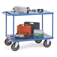 Table trolley 850x500mm load capacity 400kg, with sheet steel platform