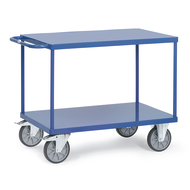 Table trolley 850x500mm load capacity 400kg, with sheet steel platform