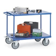 Table trolley 850x500mm load capacity 400kg, with sheet steel platform