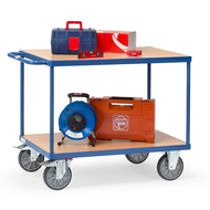 Table trolley 850x500mm, 2 shelves, load capacity 400kg