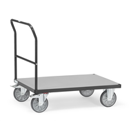 Platform trolley, supported load 500 kg, load platform 850x500 mm, RAL7016