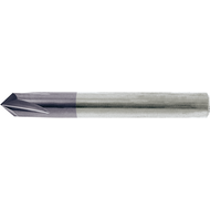 Solid carbide deburring tools 120° sim. to DIN6527 3mm Z=3 HA TiAlN