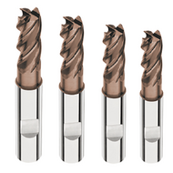 Schaftfräser-Satz VHM 35°/38°, 4-tlg. Satz (ø 8,10, 12,16)