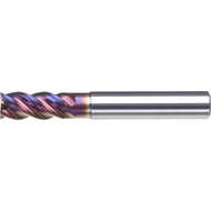 Schaftfräser VHM HPC, KR, ø 4x11x16x57mm R0,1 Z4 HA RockTec PRO