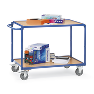 Table trolley 850x500mm 2 shelves, load capacity 250kg