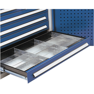 Einteilungsset Schublade für H 175 mm Breite 1000 mm verzinkt