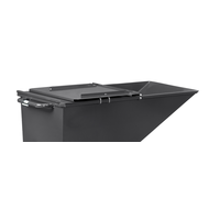 Foldable lid, can be opened on both sides, for trough tipper 250 l, RAL7016