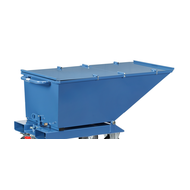 Foldable lid, can be opened on both sides, for trough tipper 250 l, RAL7016