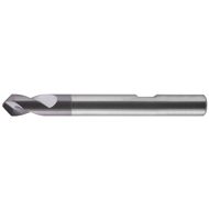NC spotting drill, solid carbide 90° 3 mm TiAlN, HB shank