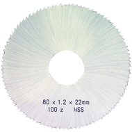 Metal circular saw blade HSS DIN1837A 20x0,20x5mm 80 ridges, fine-toothed