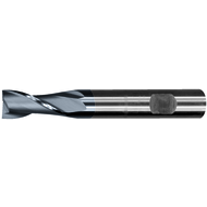 Slot drill HSS-E DIN327D 2mm Z=2 long, AlCrN