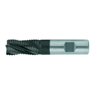 Roughing/finishing cutter HSS-E PM DIN844NF 6mm Z=4 short, TiAlN
