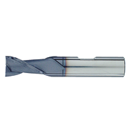 Longitudinal slot cutter SC 2 mm Z=2, short, shank design HB, TiAlN