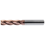 Solid carbide end milling cutter 3mm Z=4 extra long, HA, TiAlN-Ultra