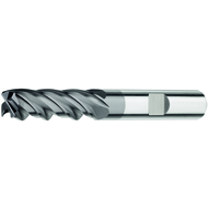 Solid carbide end milling cutter 35°/38° UT 5mm XL Z=4 HB, TiAlN