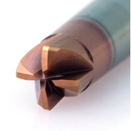 SC high feed-rate milling cutter 3° 4mm, L2=8mm, Z=4 R=0,4mm RockTec-65