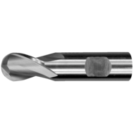 Radius milling cutter HSS-E DIN327N 3mm Z=2 short