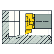 Cutting insert RS08.1846.02 carbide turning/copying Apmax=0.6/Dmin=7.8 mm AL41F