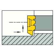 Cutting insert RS08.3046.02 C reverse turning tmax=1.3 mm Dmin=7.8 mm AL41F