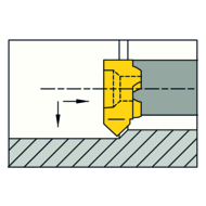 Cutting insert LS08.4545.02 C chamfering/turning tmax=1.4 mm Dmin=8 mm AL41F