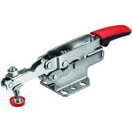 Horizontal clamp with open arm and horizontal base plate 20mm clamping height