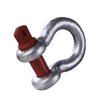 Shackle, curved type high-strength with threaded bolts, load capacity 2,000kg