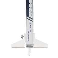 Depth gauge base 74x6,5mm for calliper gauge with measuring range up to 200mm