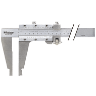 Workshop calliper gauge 450mm (0,02mm) without blade tips, w. fine adjustment