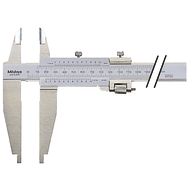 Workshop vernier calliper 500mm (0.02mm) with knife edge jaws, with fine adjustm