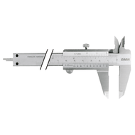 Calliper gauge 150mm (1/128"x0,05mm) lock. screw on top, for left-handed users