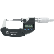 Digital outside micrometer 0-25mm (0,001mm) IP65, with contact elements 30°