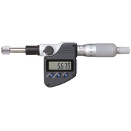 Micrometer head, digital 0-25mm (0,001mm) IP65 flat, non-rotating, 12mm