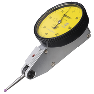 Lever dial indicator 0.8 mm (0.01 mm) scale 0-40-0, ext. ring 39 mm w. ruby ball