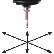 Universal 3D probe, analogue, shank: DIN69871A SK40