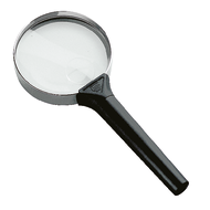 Hand-held reading glass 65mm, 3,5x magnification