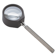 Tech-Line hand-held magnifier 28mm, 8x magnification, with metal handle
