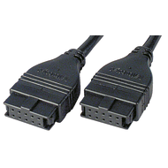 Signal cable type D, 2m, 10-pin, rectangular