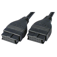 Signal cable type D, 1m, 10-pin, rectangular