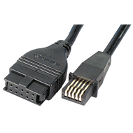 Signal cable type F, 2m, straight