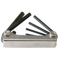 Hexagonal screwdriver ISO2936 7-piece 2,5-10mm, metal holder, oiled