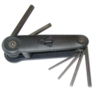 Hexagonal screwdriver ISO2936 7-piece 2,5-10mm, plastic holder, oiled