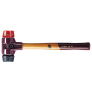 Soft face hammer SIMPLEX head 50mm with rubber composition/plastic inserts