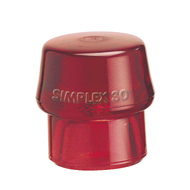 Insert SIMPLEX for head 40mm plastic, red, hard
