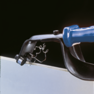 Deburring tool DB1000 (plastic handle with hand protection, 2 blades N80)