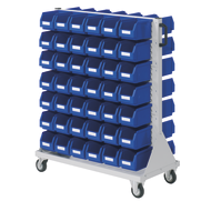 Trolley with bins 890x1000x500mm RAL7035