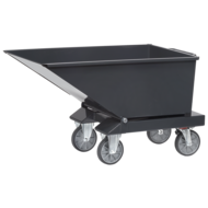 Trough tipper 250 l, RAL7016, incl. TOTALSTOP, without drain cock