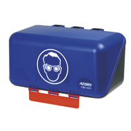 Safety box for 1 pair safety goggles, WxHxD: 236x120x120mm, blue