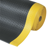 Anti-fatigue mat Diamond Sof-Tred 60cm, black/yellow run.m.